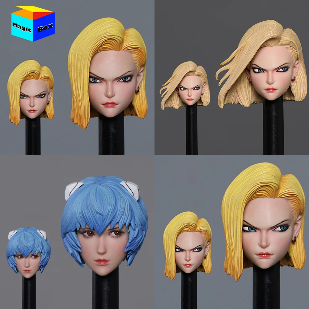 

Iminitoys M003 M004 M006 M007 M010 M011 1/6 1/12 Android No.18 Head Sculpt Model for 6'' 12'' Female Soldier Action Figure Body