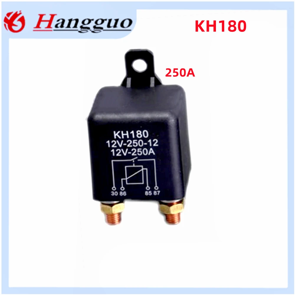 KH180 자동차 전자기 릴레이, 고전류 시동 예열, 정상 폐쇄 릴레이, 12V, 24V, 120A, 200A, 250A, 4 핀