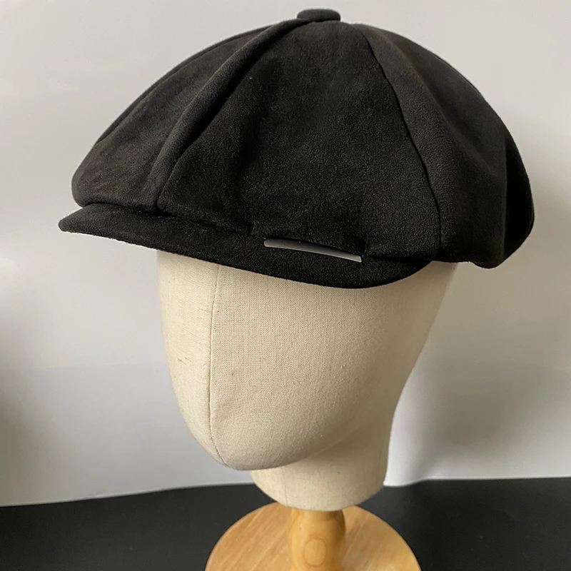 Vintage Men's Newsboy Cap With Blades Peaky Blinders Women Men Berets Classic Woolen Octagonal Caps Casual Gatsby Flat Hat NZ297 2