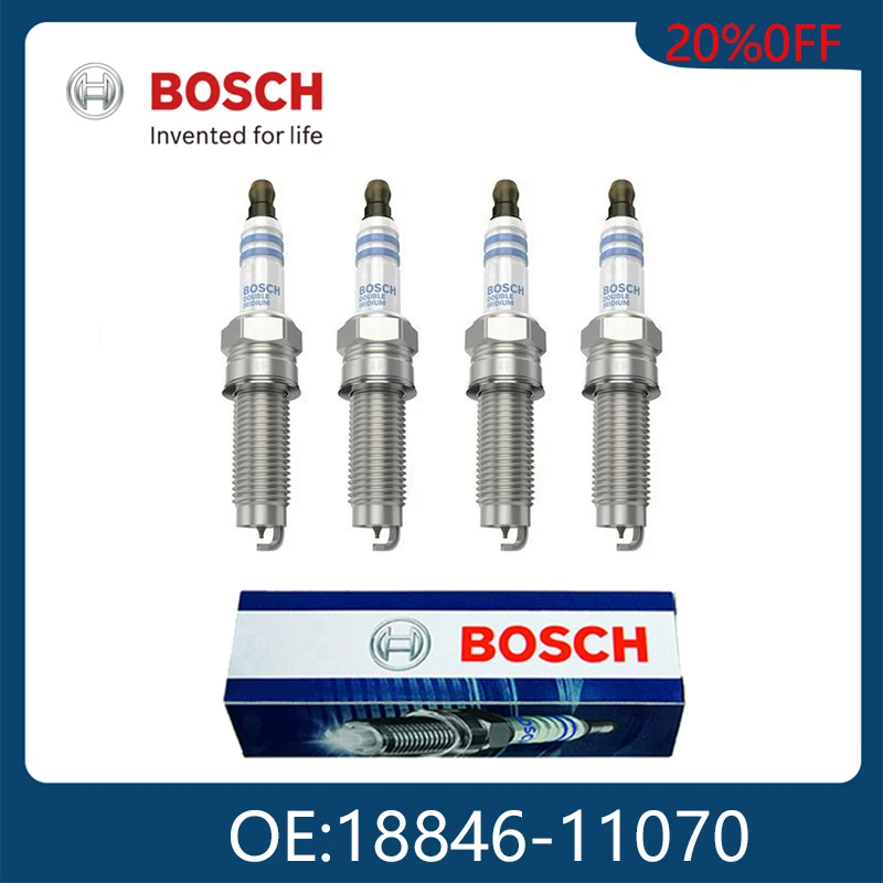 BOSCH Genuine 4pcs 0242135548 18846 11070 Iridium Spark Plugs For
