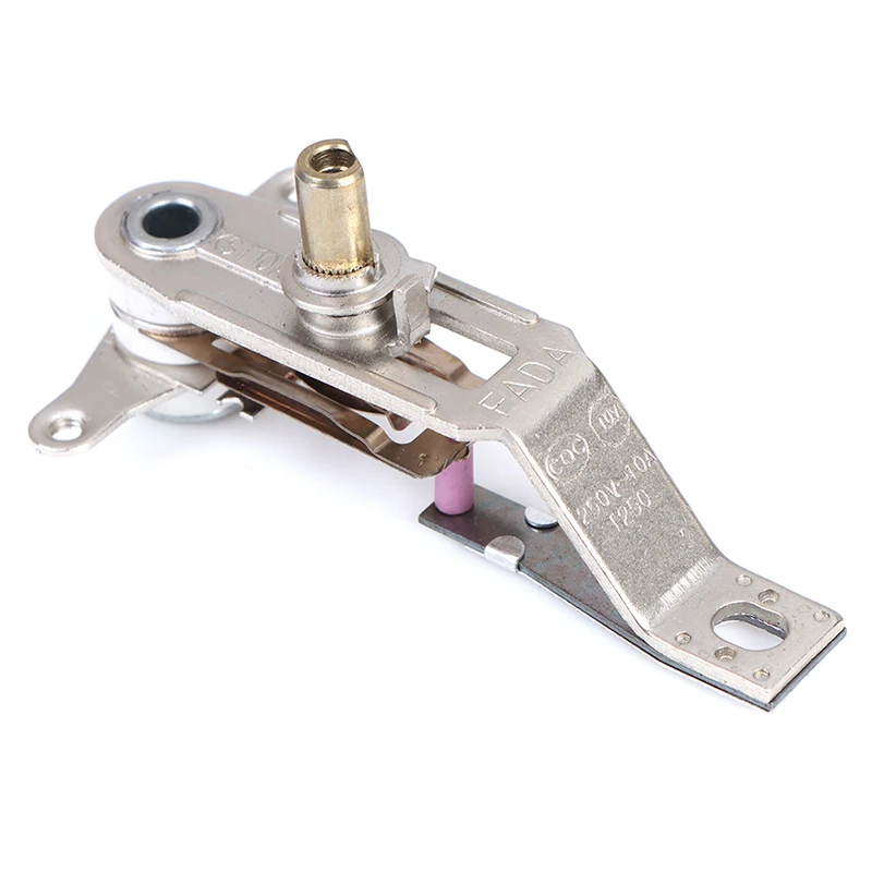 1ชิ้นไฟฟ้าในครัวเรือนเหล็กเทอร์โมควบคุมความร้อนโทนสีเงินAC 250โวลต์10A 1