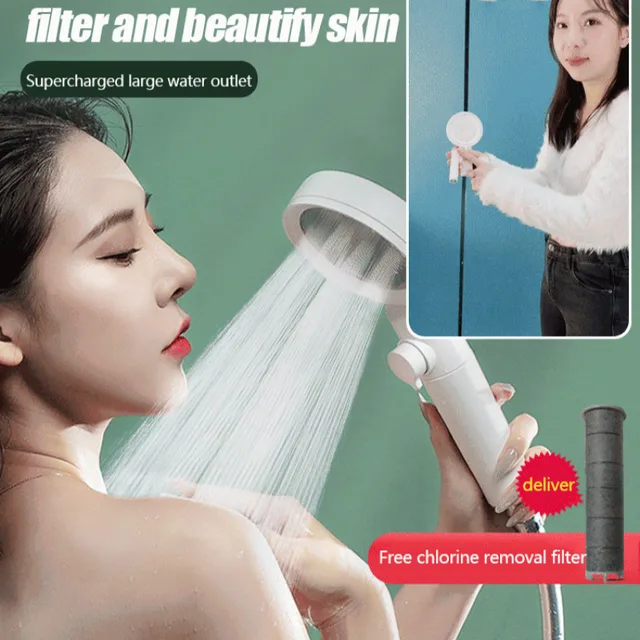 ฝักบัวความงามผิวแรงดันสูง Fivespeed ชุดฝักบัวน้ําหยุด Onetouch ฝักบัวแบบใช้มือถือ 1