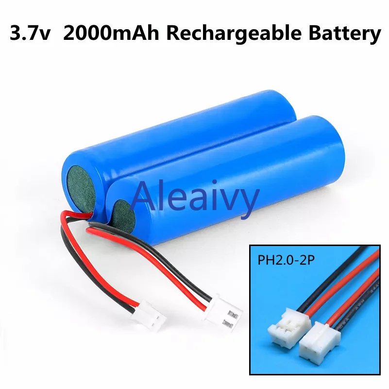37VLithiumBatteryPack186502000mAh2600mAh3500mAhforFishingLED