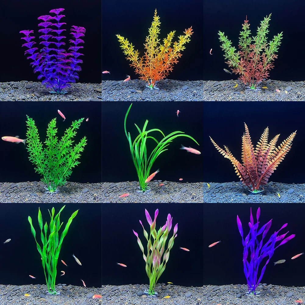 Artificial Underwater Plants Aquarium Fish Tank Seaweed Decoration Water Grass Viewing Decorations for Home 1Pc