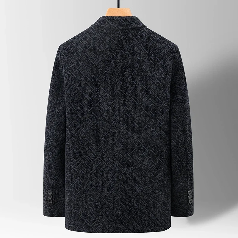 Mens Blazer Fashion Smart Casual Polyester Autumn and Winter Blazers