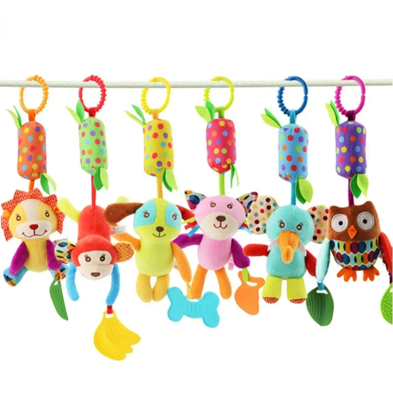 Baby Rattles Mobiles Educational Toys For Children Activity Spiral Crib Toddler Bed Bell Baby Playing Kids Stroller