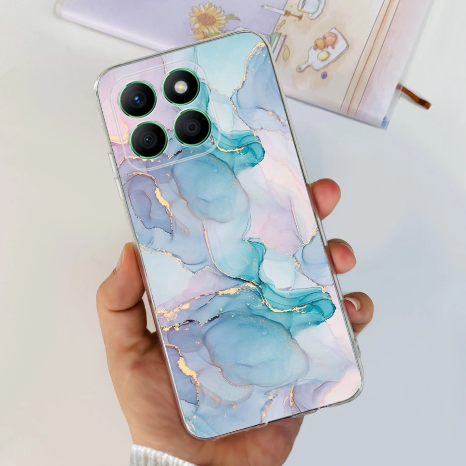 Luxury Painted Clear Silicone Phone Case, Soft Protective Cover, Enhanced Design