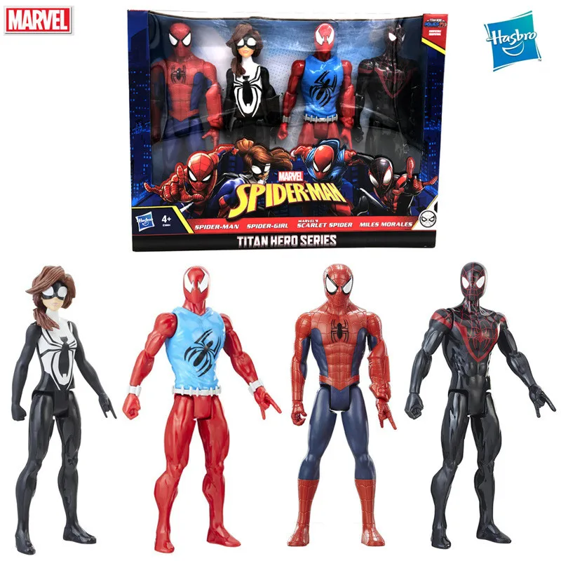 

Hasbro Marvel Legends The Avengers Titan Hero Series Spider-Man Spider-Gwen Action Figure Scale Collectible Model Toy