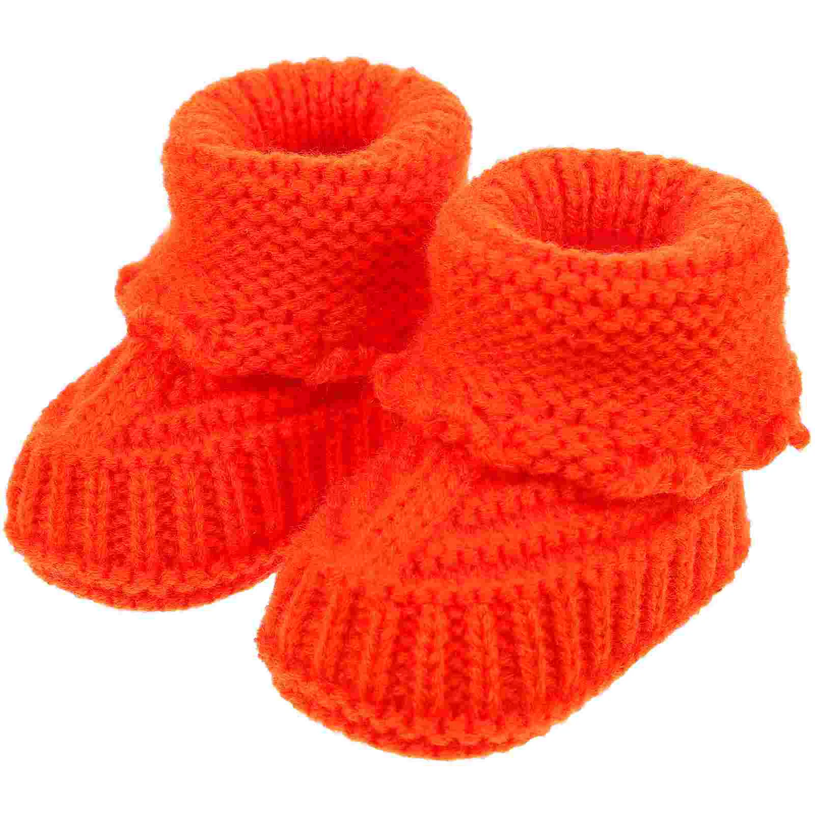 Handmade Knitted Infant Shoes Newborn Booties Soft Sole Baby Sandals Clogs Baby Girl Boy Comfort