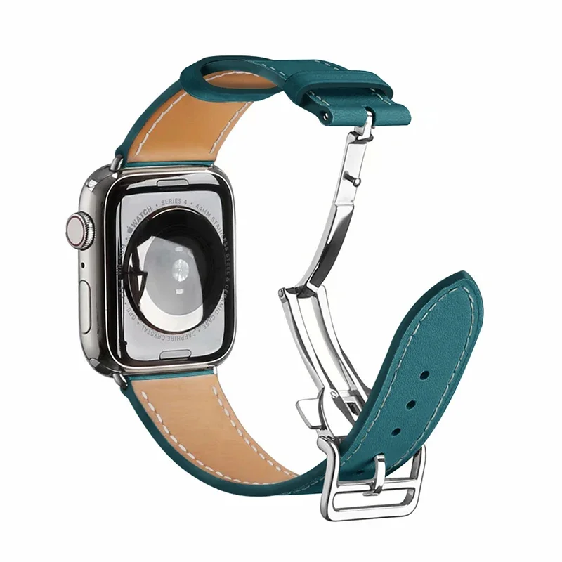 Premium Genuine Leather Watch Strap - Elegant Wristband