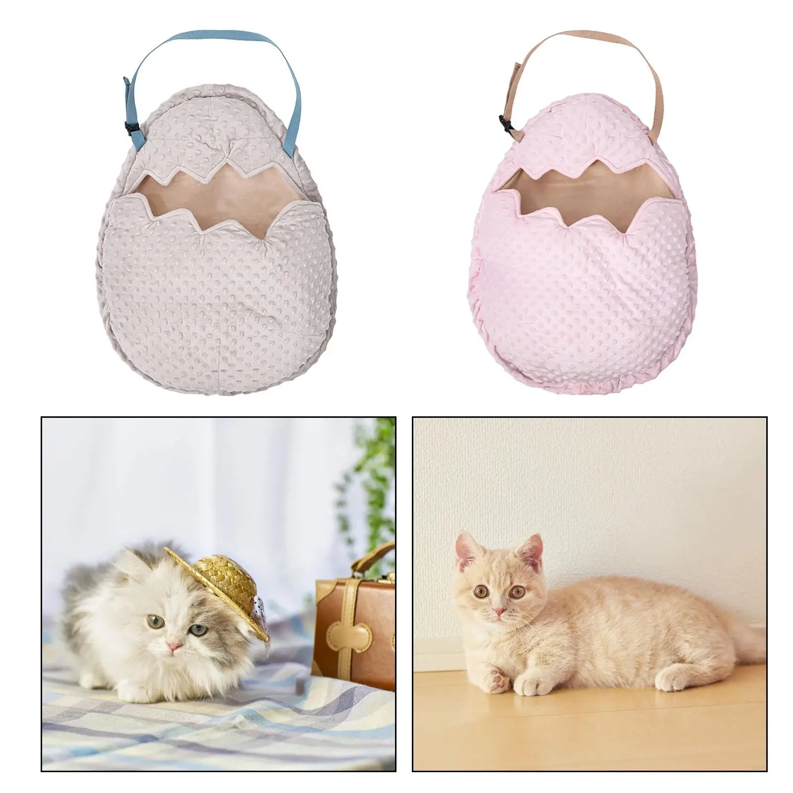 Cat Carrier Bag for Small Dogs and Cats Comfortable Soft with Adjustable Strap Pet Carrier for Daily Use Hiking Travel Walking