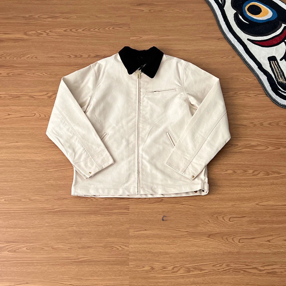 Description Picture 4 of itemAmerican retro Detroit lapel canvas zipper casual loose jacket Japanese Streetwear Safari Style Trendy Coat