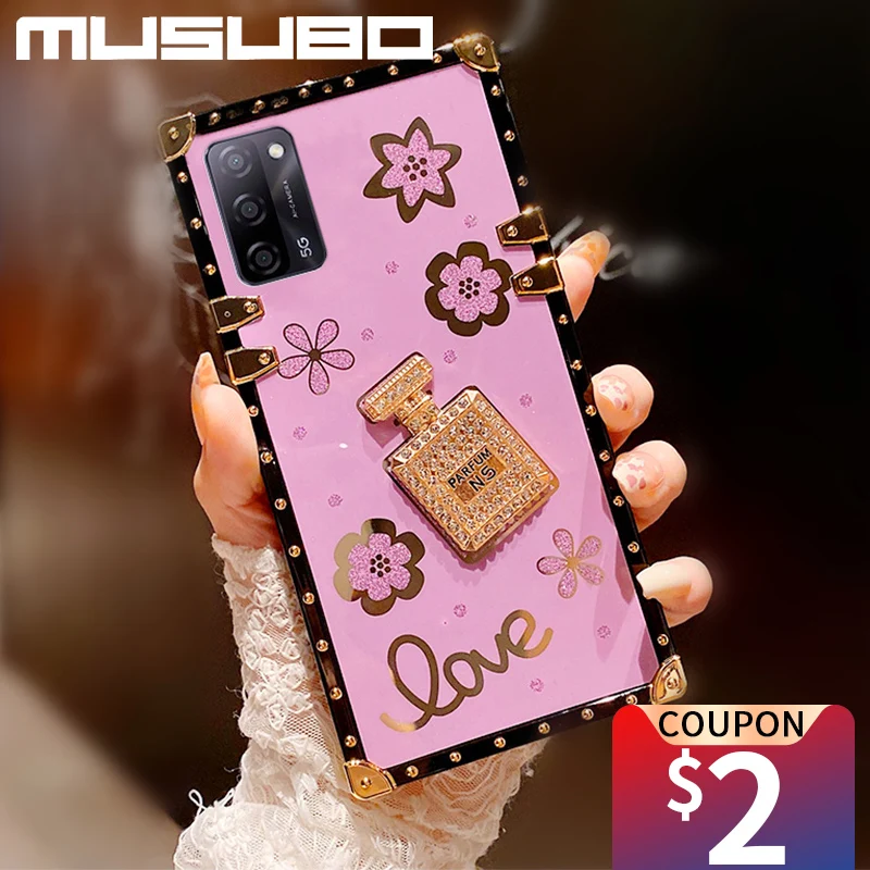 Musubo Luxury Square Genuine Leather Case For Samsung Note 20 Case