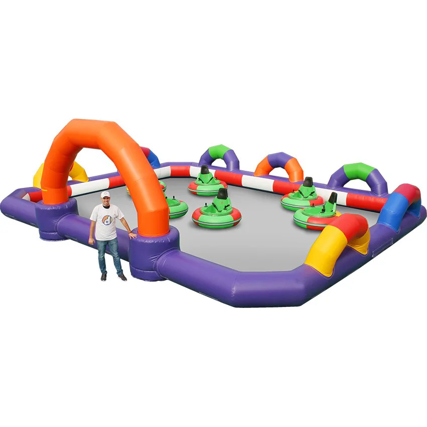 Factory Price Airtight Inflatable Bumper Cars Race Track For Sale