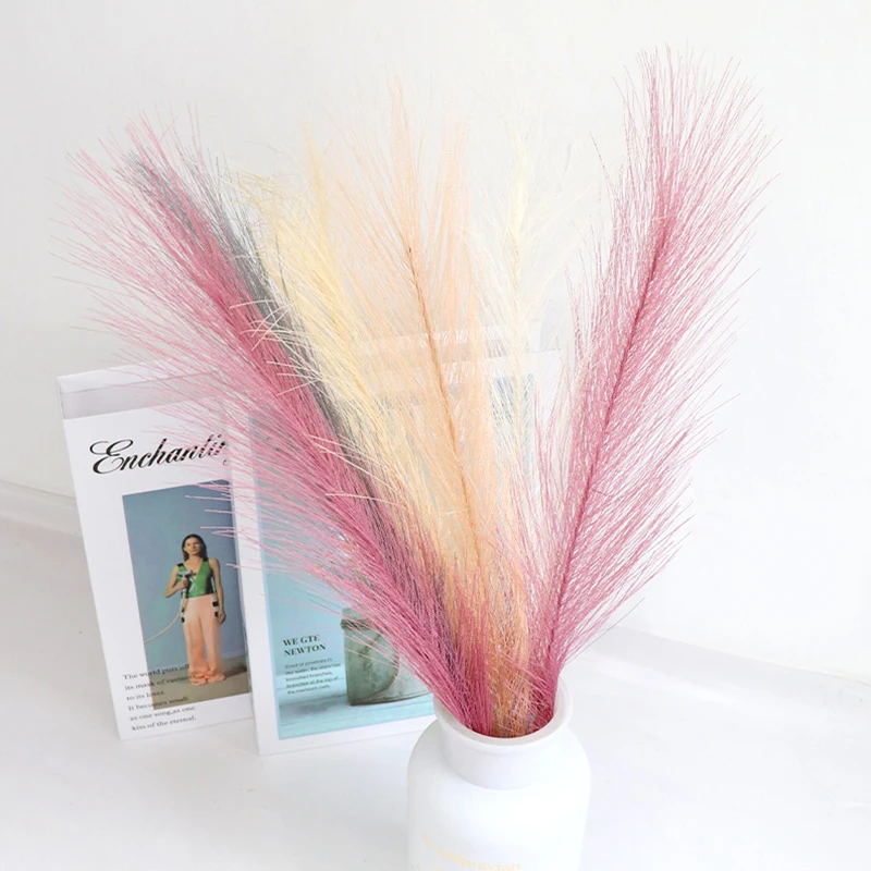 

10PCS For Home Wedding Decoration Simulated Reed Artificial Pampas Grass Fake Plant Reed Party Room Decor Simple Elegant