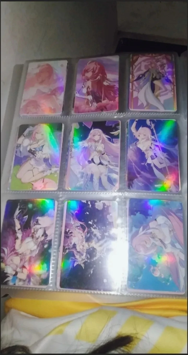 Honkai Impact 3rd Elysia 55 개/대 장식 레이저 Lomo 카드 Photocard HD 양면 앨범 사진 카드 팬 컬렉션 엽서