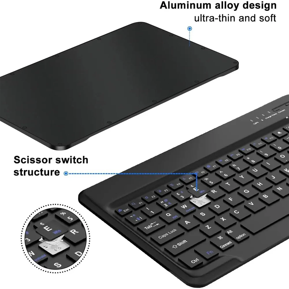 Bluetooth Keyboard Cover with Protective Case
