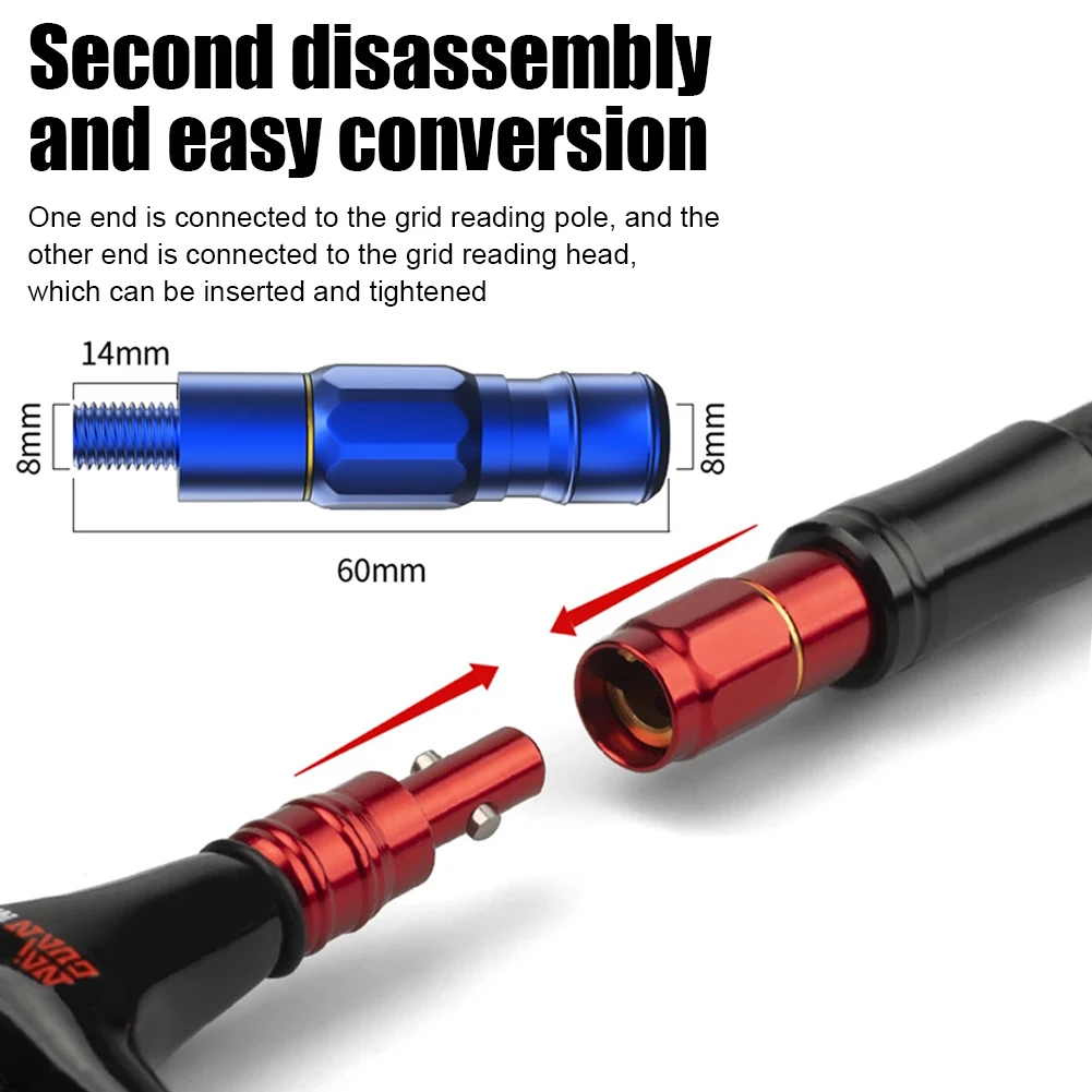 Quick Release Dip Net Rod Connector fishing net Parts Fish Landing Dip Hand Net niversal 8mm Anti-rotation Fishing Accessories