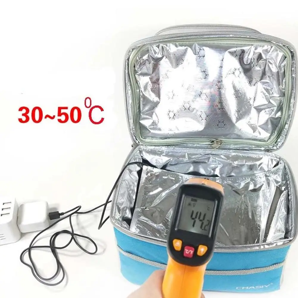 Thermal Food Heater Pad USB Thermostat Heat Preservation Plate for Lunch Bag