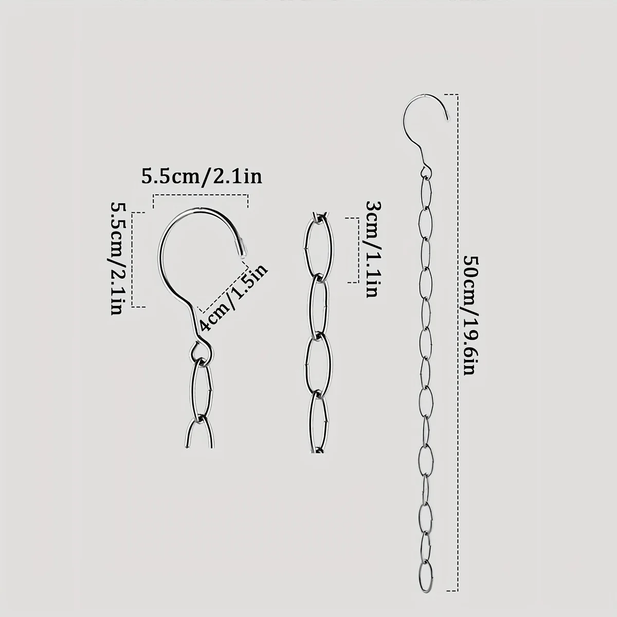 Stainless Steel Clothing Link Hook Hanging Chain