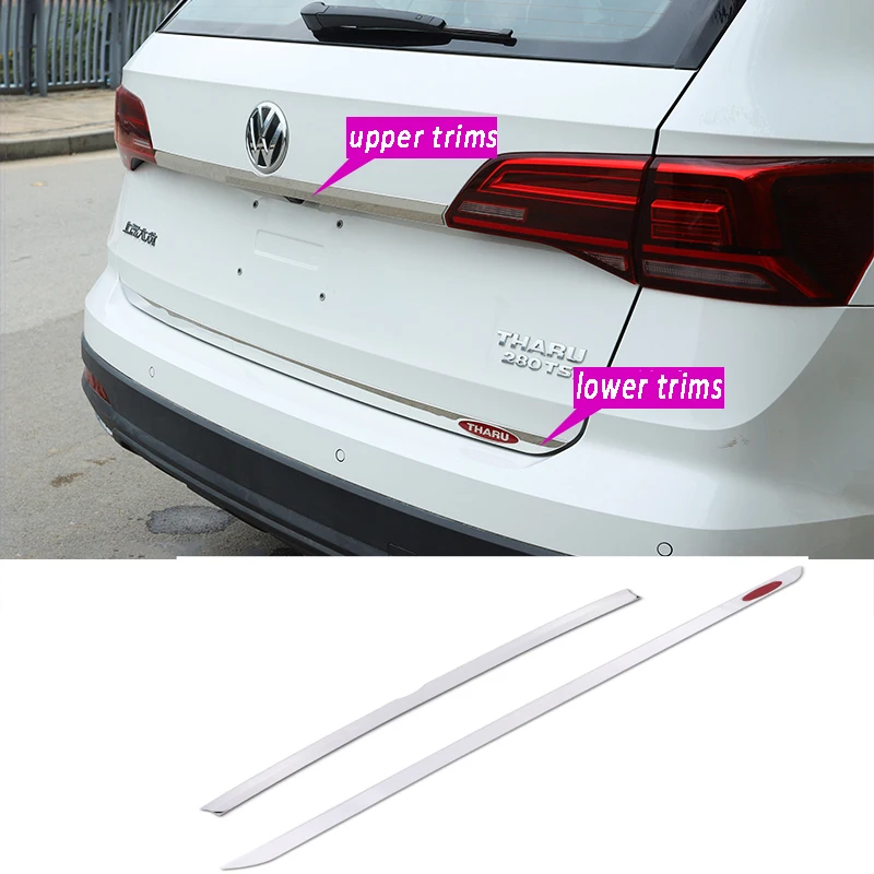 Car Trunk Door Trims Rear Gate Strip Styling for Volkswagen Tharu VW