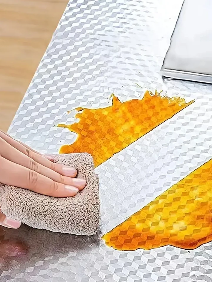 Adesivo Paraschizzi Per Cucina Autoadesivo - 75x45 Cm - PVC Resistente Al Calore - Rimovibile