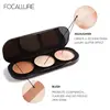 Wholesale FOCALLURE Pigment Blush Peach Palette Makeup Mineral Nourishing Cheek Tint Face Contour Blusher Powder Cream Cosmetics 4