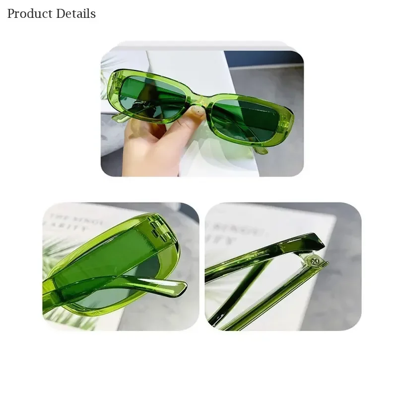 Sunglasses Oval Vintage Stylish Men's Women's Sunglasses Retro Brand Designer Goggles Shades Antiglare Eyewear Car Accessories