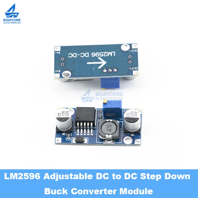 1PCS LM2596 LM2596S DC-DC 스텝다운 벅 컨버터 가변 전압 레귤레이터 모듈 3V-40V 1.5V-35V 전원 공급 장치