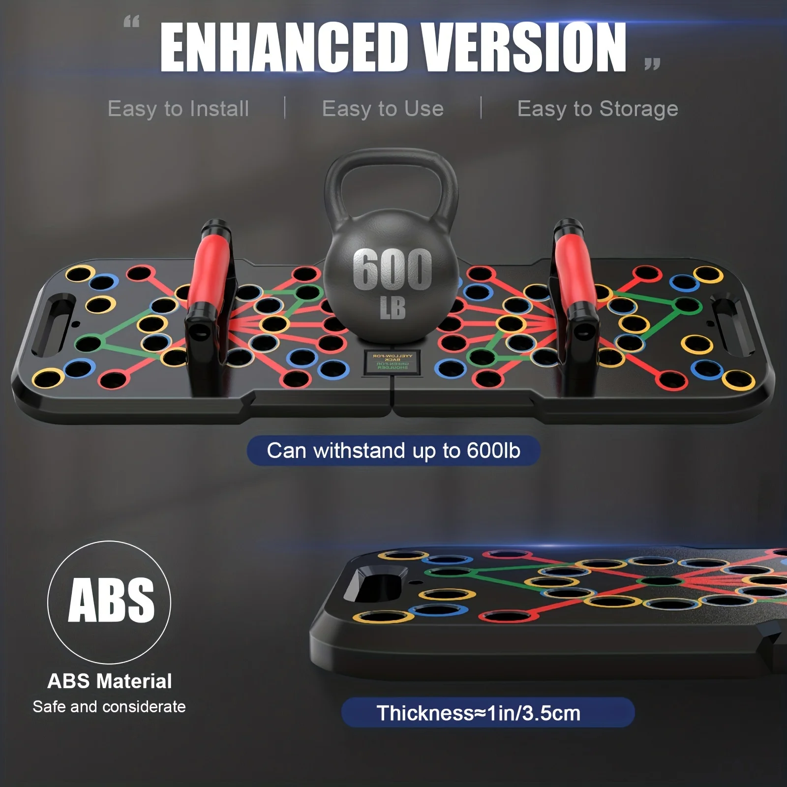 Push Up Board Counter Workout Equipment Portable Foldable Push up Bar Pushup System Home Gym Fitness