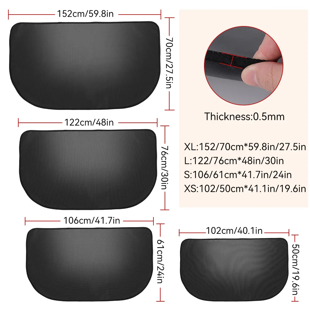 Fireproof Flame-retardant High-temperature Resistant Fireplace Mat Double Layer Fiberglass Floor Protection For Wooden Fireplace floor mat