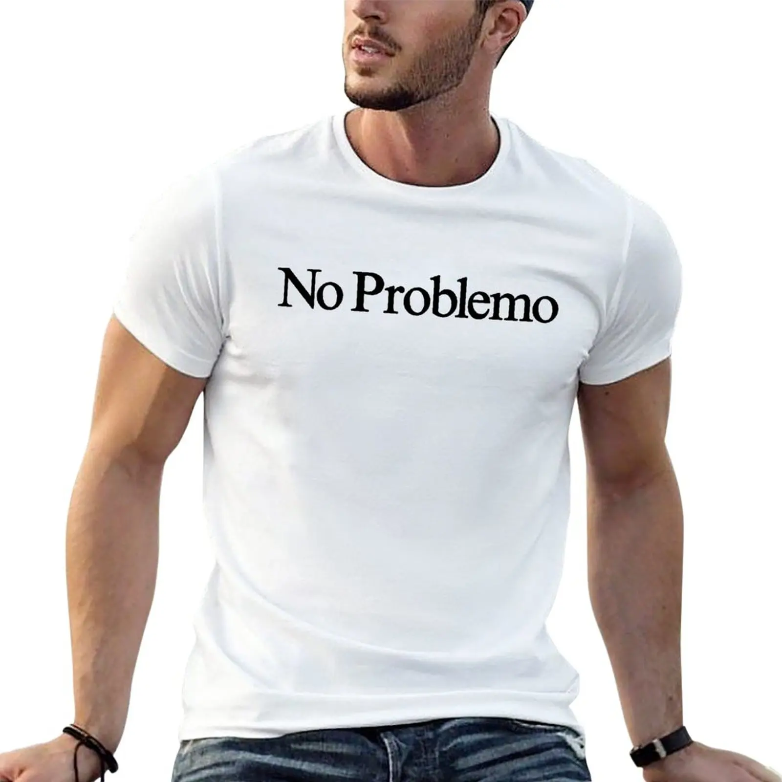 

New No Problemo T-Shirt blank t shirts Short sleeve oversized t shirts cute tops fruit of the loom mens t shirts