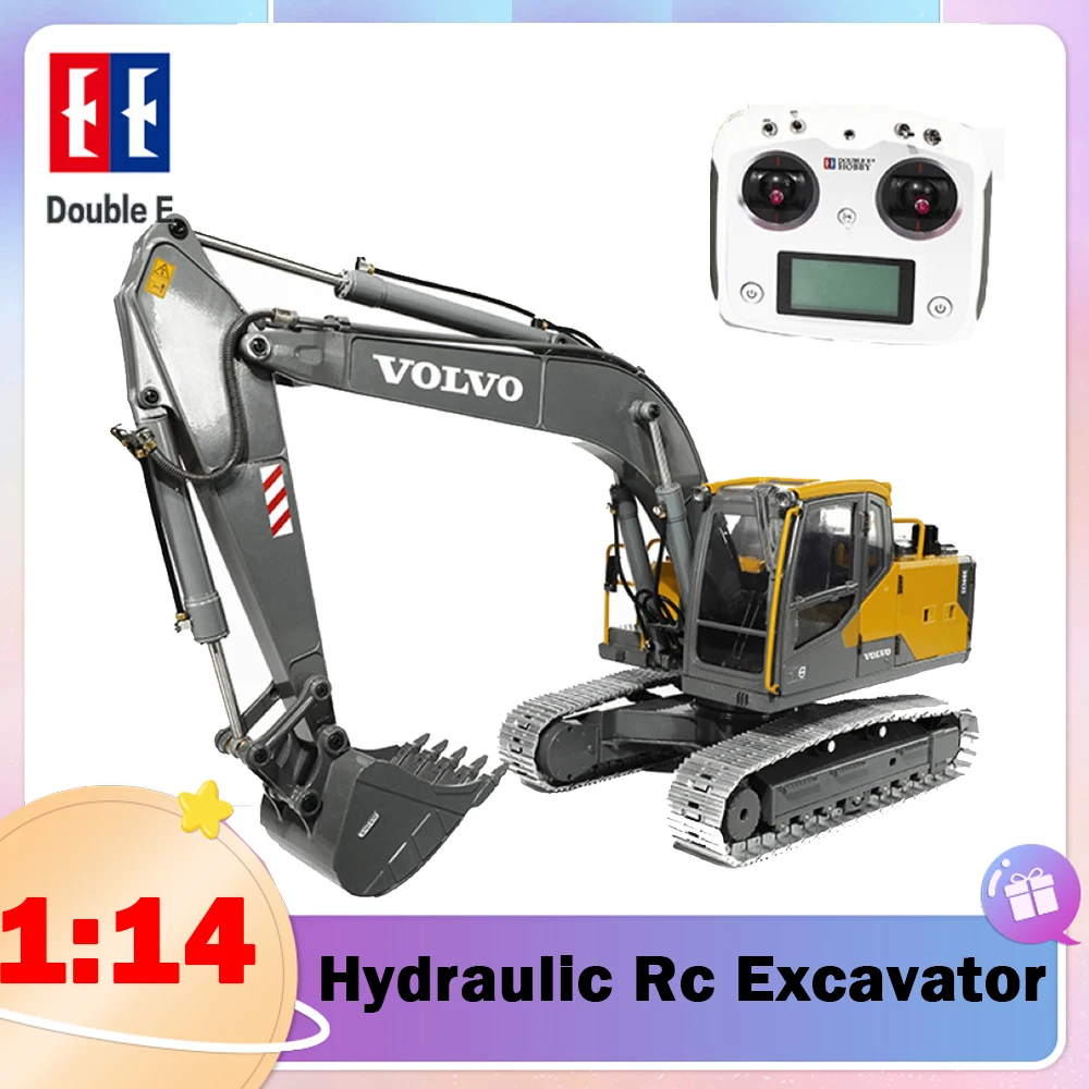 Excavadora Radiocontrol TOUCAN RC HOBBY Double E EC160E 1/14 RC Excavadora Hidráulica E111 Schnellwechsler Para Maqueta Escala 1:14