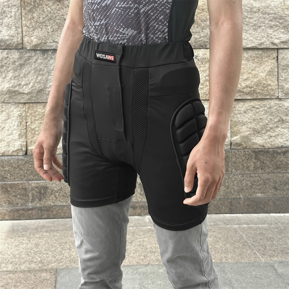 Protective Men Motorcycle Shorts Snowboard Sports Hip Butt Body Protection Gear Hockey MTB Bike Motocross Ski Shorts