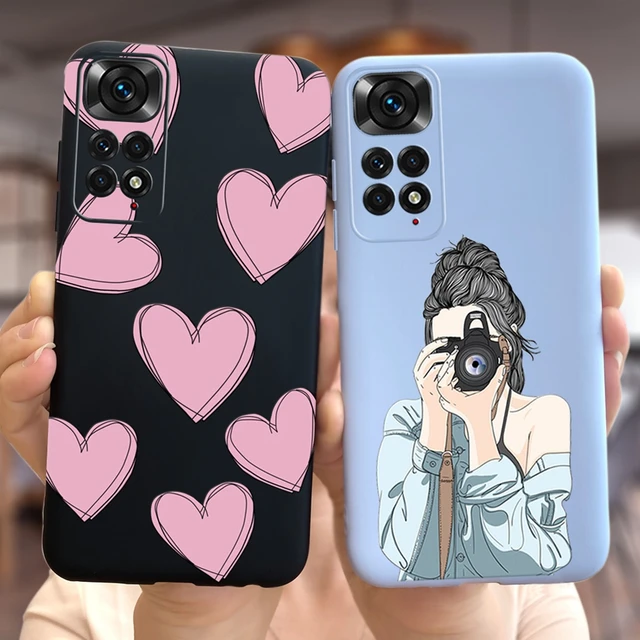 Funda Para Xiaomi Redmi Note 11s, Carcasa Trasera De Silicona Líquida A  Prueba De Golpes Para Teléfono Xiaomi Redmi Note 11 Pro - Carcasas Y  Estuches Para Móviles - AliExpress