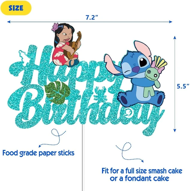 Disney Anime Stitch Party Decoration Props Cake Decor Supplies Children's  Toys small cup cake toppers happy birthday decoration - AliExpress