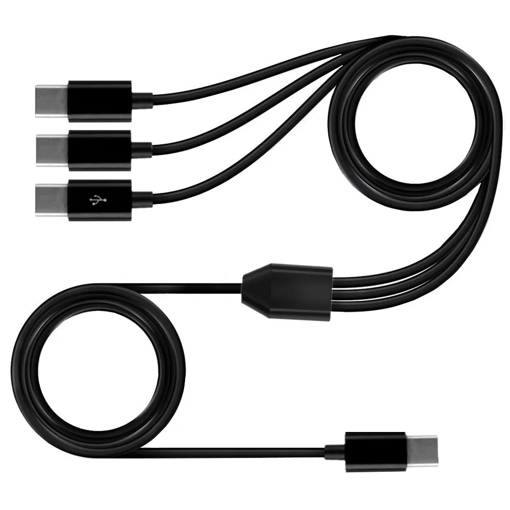 USB Type-C Male Splitter and Data Sync & Charge Cable
