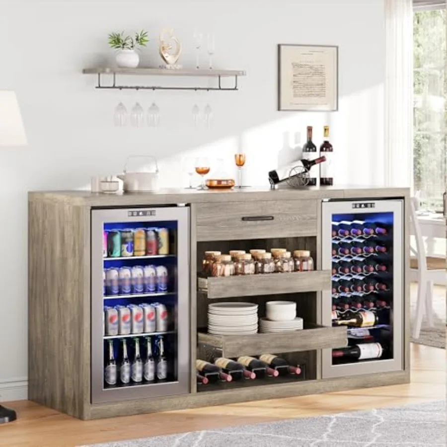 Farmhouse Coffee Bar Cabinet 1