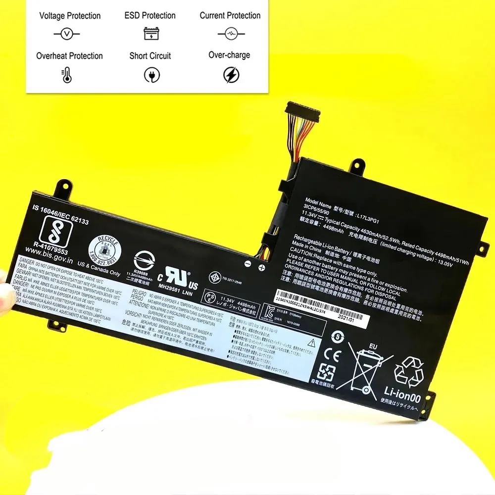 Bateria para Lenovo Legion L17l3pg1 L17m3pg1 L17m3pg1 Y530 Y53015ich Y540 Y7000 Y7000p L17c3pg1 L17m3pg3 11.34v 58.5wh 4630mah - Imagem 5