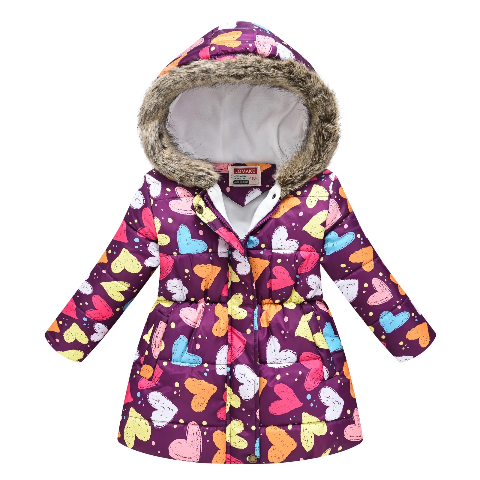 4-10 Years Winter Girls Coat Jacket