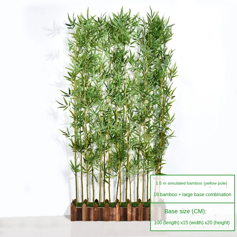  39.3 47.2 59 70.8 alto árbol de bambú artificial divisor de  ambientes para interiores, plantas de simulación para el hogar comercial  para interior exterior, regalo en movimiento (Color : 1m/3.2ft H