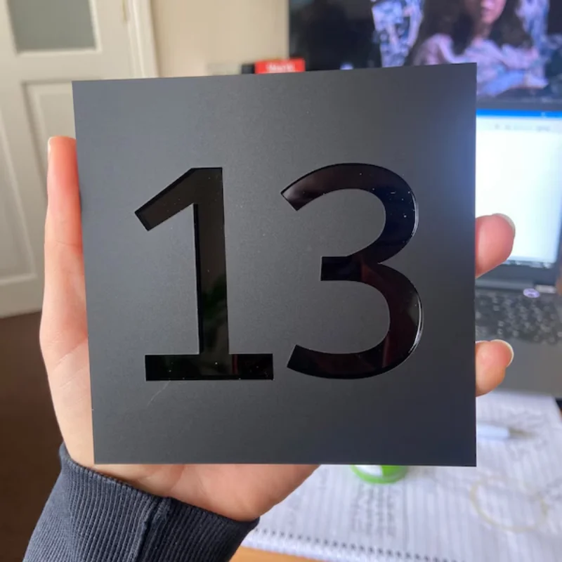 ป้ายเลขที่บ้านอะคริลิคแบบกำหนดเอง ป้ายที่อยู่บ้าน ป้ายถนน ตัวอักษร 3 มิติ ป้ายดิจิตอล ป้ายชื่อบ้าน ป้ายตกแต่งบ้าน ป้ายขนาดใหญ่ 1