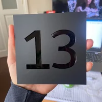 ป้ายเลขที่บ้านอะคริลิคแบบกำหนดเอง ป้ายที่อยู่บ้าน ป้ายถนน ตัวอักษร 3 มิติ ป้ายดิจิตอล ป้ายชื่อบ้าน ป้ายตกแต่งบ้าน ป้ายขนาดใหญ่ 1