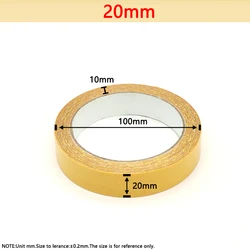 High Viscosity Double - Sided Adhesive Tape with Cloth Base - Waterproof and Traceless (20mm)