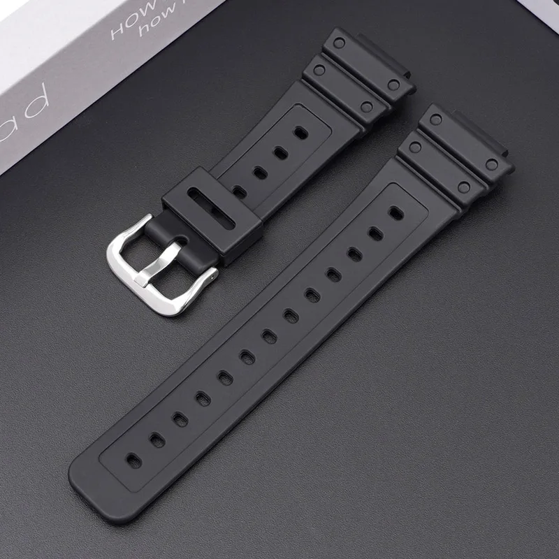 Silicone Soft Resin Watch Strap - 16mm Premium Wrist Band