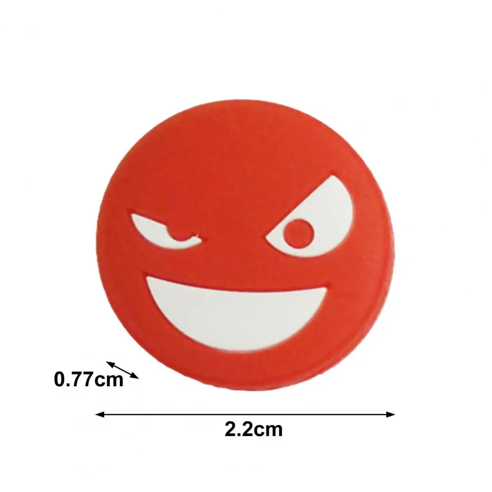Tennis Racket Vibration Dampeners Silicone Tennis Racket Shock Absorbers Smile Face Anti-vibration Racquet Shock Absorber