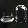 15*35cm Big Size Seperated Glass Dome Vase Home Decoration Transparent Higher Base Cover DIY Friend Gift Wedding Prop 6