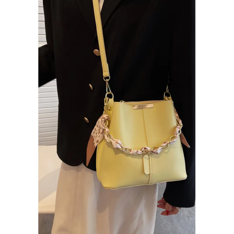 Crossbody Large Bag High-Quality Capacity Bucket Handbags For Women Chain Casual Messenger Versatile Exquisite Luxury Shoulder