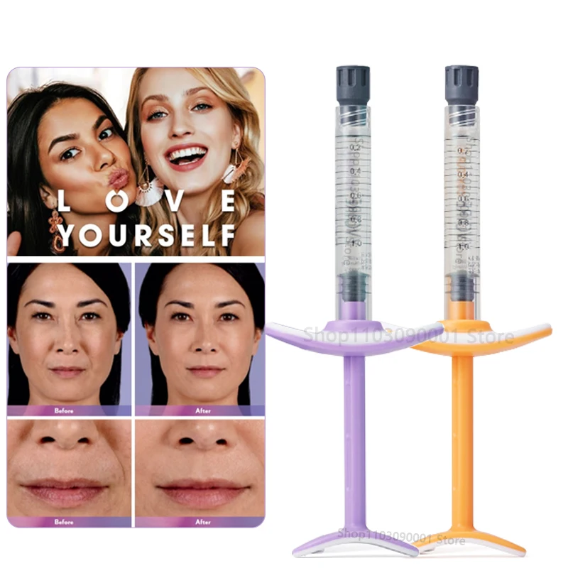 Korea 1ml Hyaluronic Acid Lip Enhancing Essence Crosslinked Collagen HA Lip Gloss Moisturizing Long-lasting Makeup Lip Care