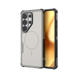 Shockproof Anti - Slip Bumper Phone Case with Dual - Layer Armor Back Cover - Galaxy A18 (Gray)
